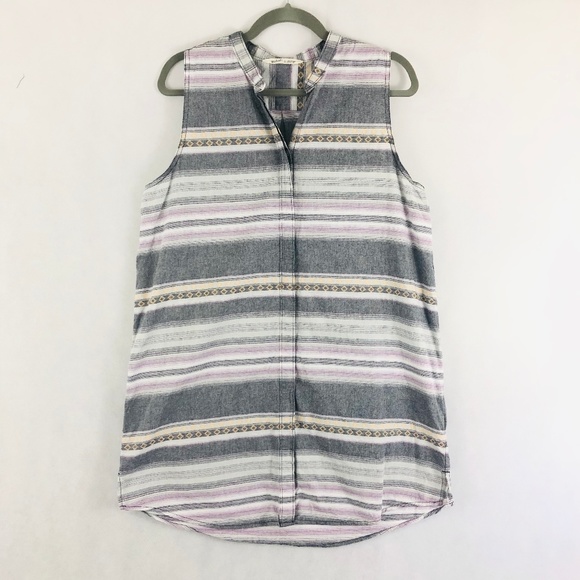 Woolrich Dresses & Skirts - Woolrich Sleeveless Striped Aztec Print Dress
